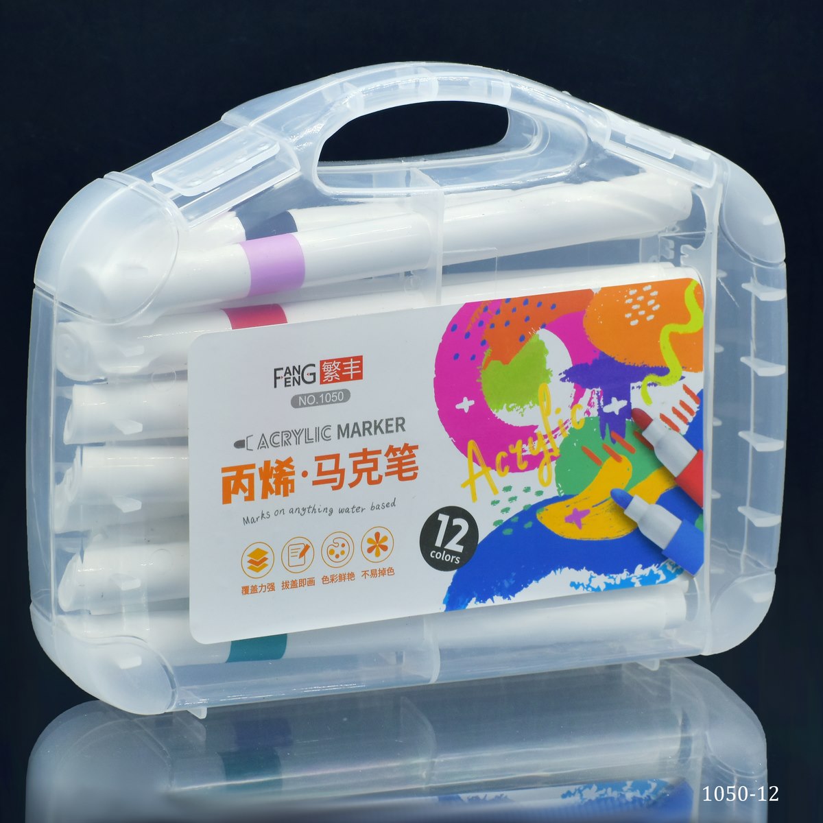 Acrylic Marker Macks On Angthing Water Bas 12 Colour 1050-12