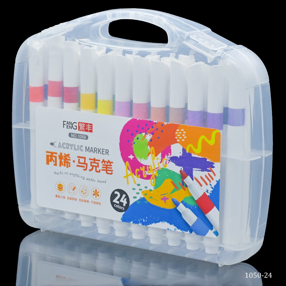 Acrylic Marker Macks On Angthing Water Bas 24 Colour 1050-24