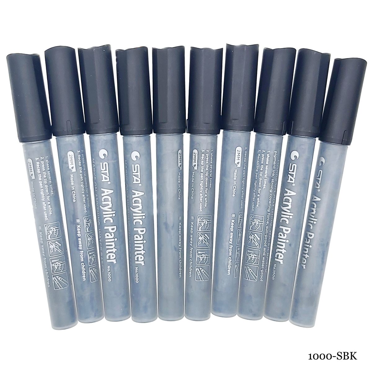 Acrylic Painter Water Based Marker Black 1000-SBK