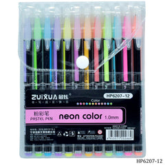 Paster pen Neon Color 1.0MM 12Pcs Set HP6207-12