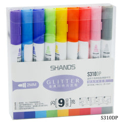 Shands Glitter Marker 2mm 9 Colour S310DP