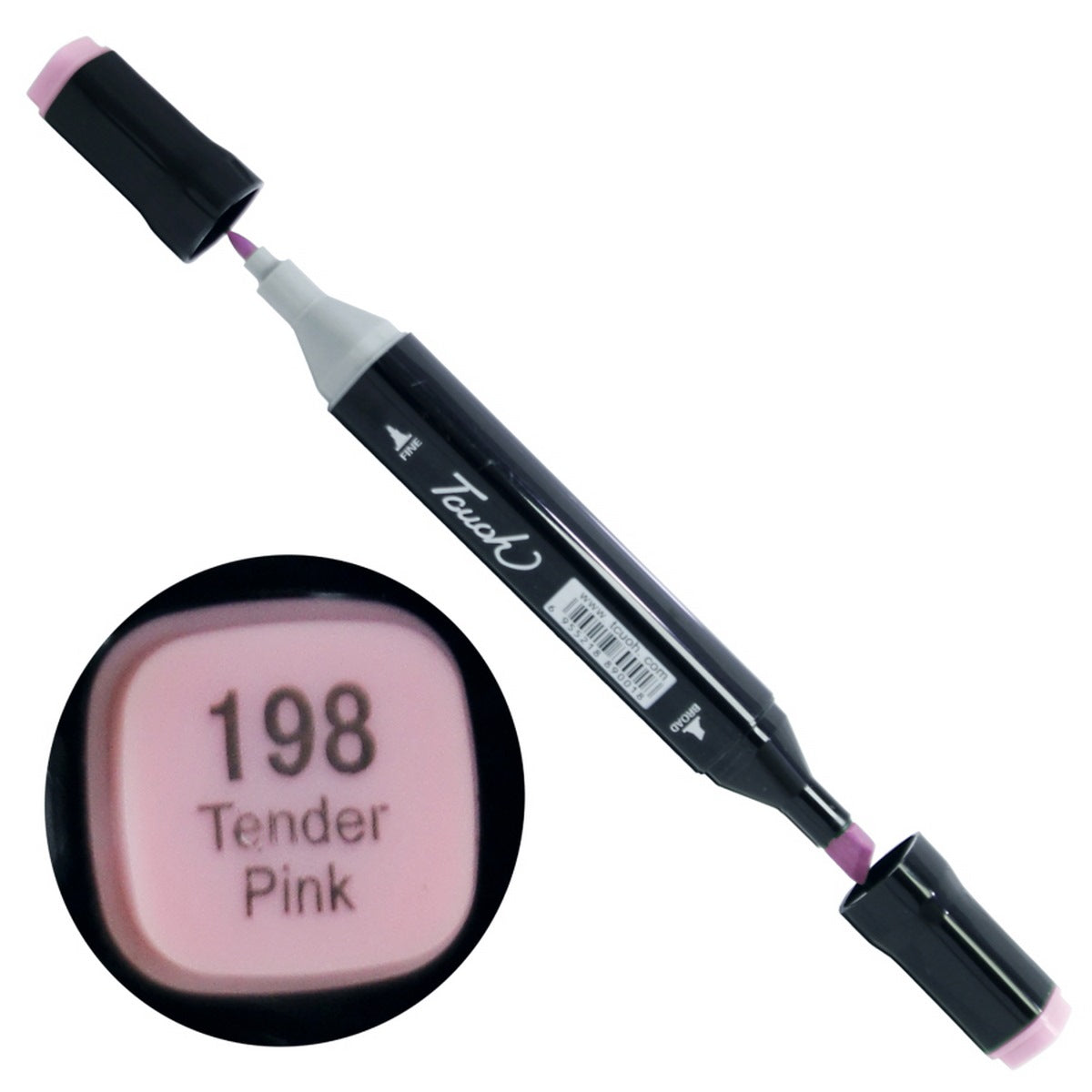 Touch Marker 2in1 Pen 198 Tender Pink TM-198