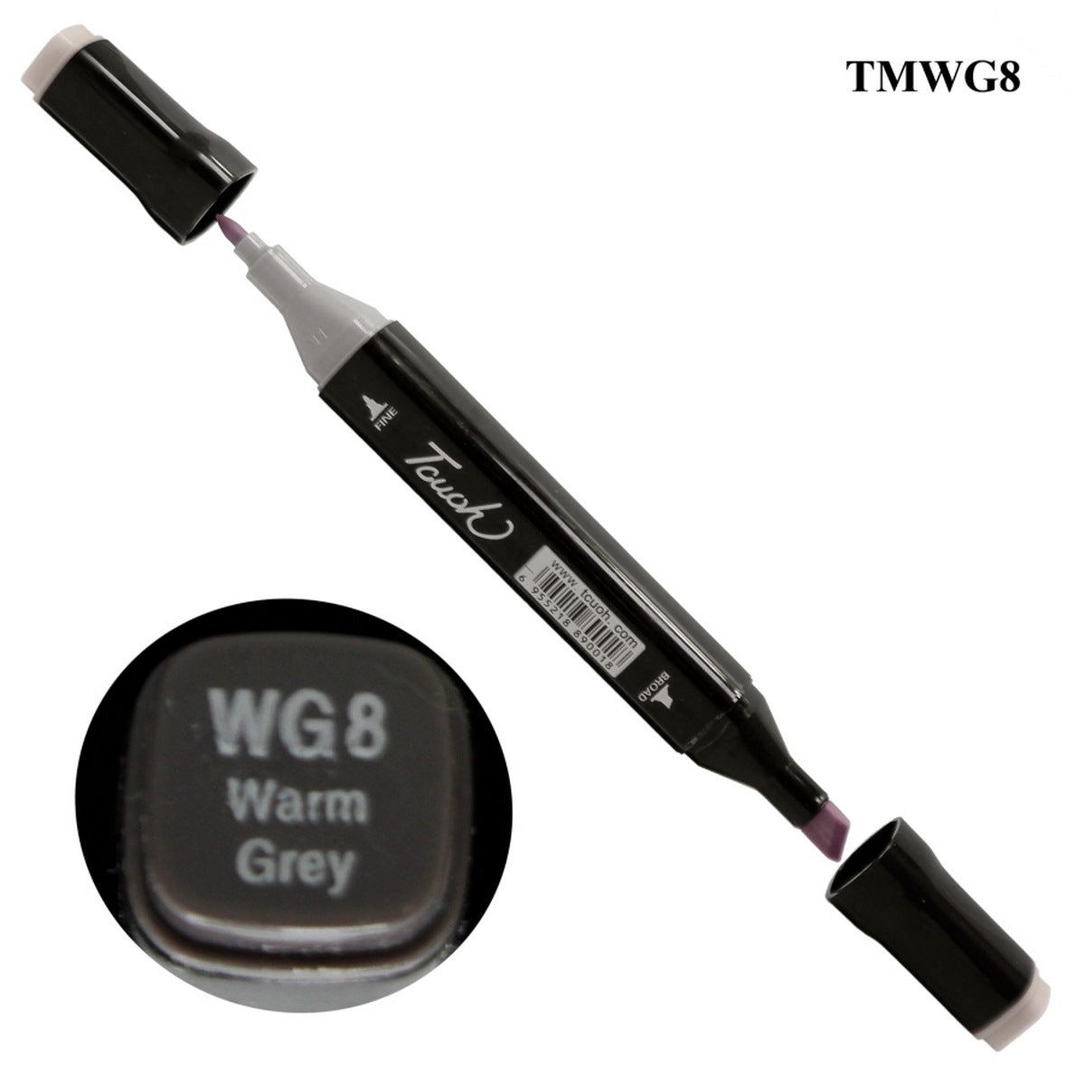 Touch Marker 2in1 Pen WG8 Warm Grey TM-WG8