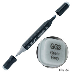 Touch Marker Soft 2in1 Pen Green Grey TMS-GG3