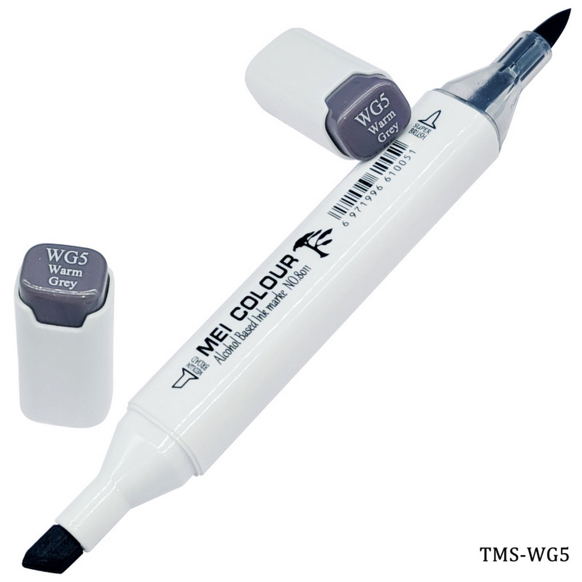 Touch Marker Soft 2in1 Pen Warm Grey TMS-WG5