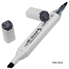 Touch Marker Soft 2in1 Pen Warm Grey TMS-WG6