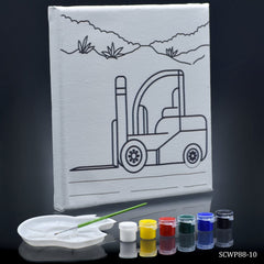 Stretched Canvas With Print 4 Clip 8x8 SCWP88-10