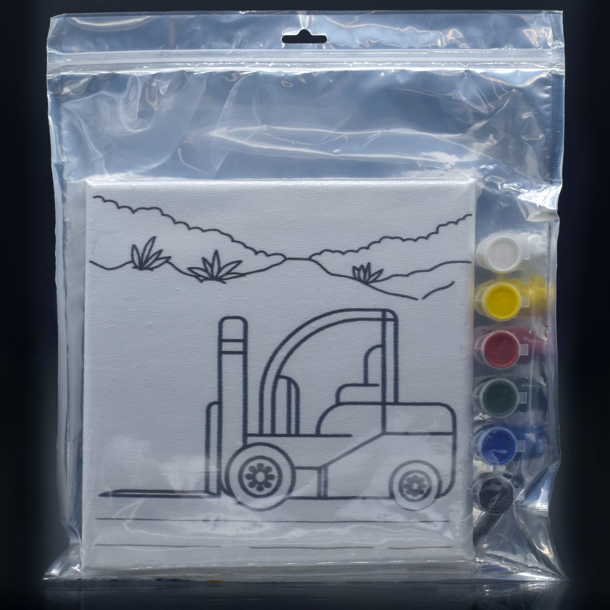 Stretched Canvas With Print 4 Clip 8X8 Scwp88-10