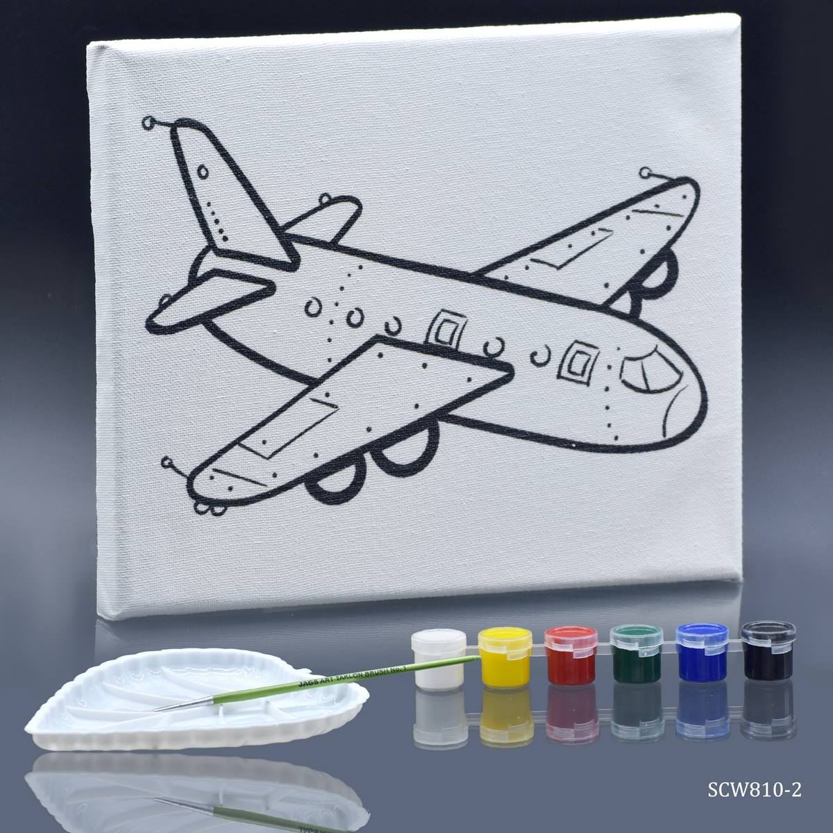 Stretched Canvas With Print Aeroplane 8x10 SCW810-2