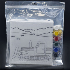 Stretched Canvas With Print Buldozer 8X8 Scwp88-3