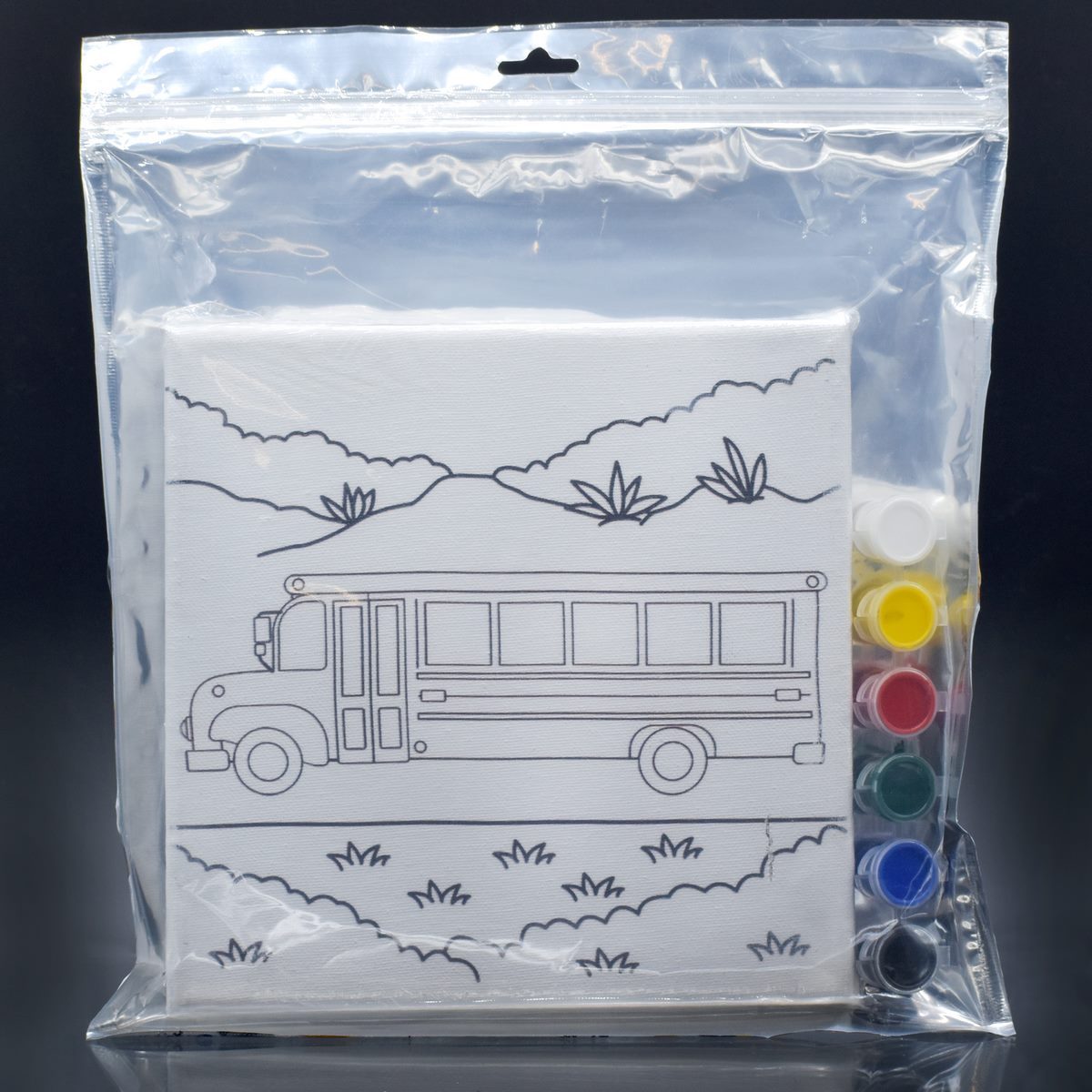 Stretched Canvas With Print Bus 8X8 Scwp88-9