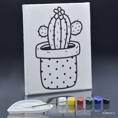 Stretched Canvas With Print Cactus 8x10 SCW810-1
