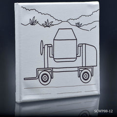 Stretched Canvas With Print Concrete 8x8 SCWP88-12