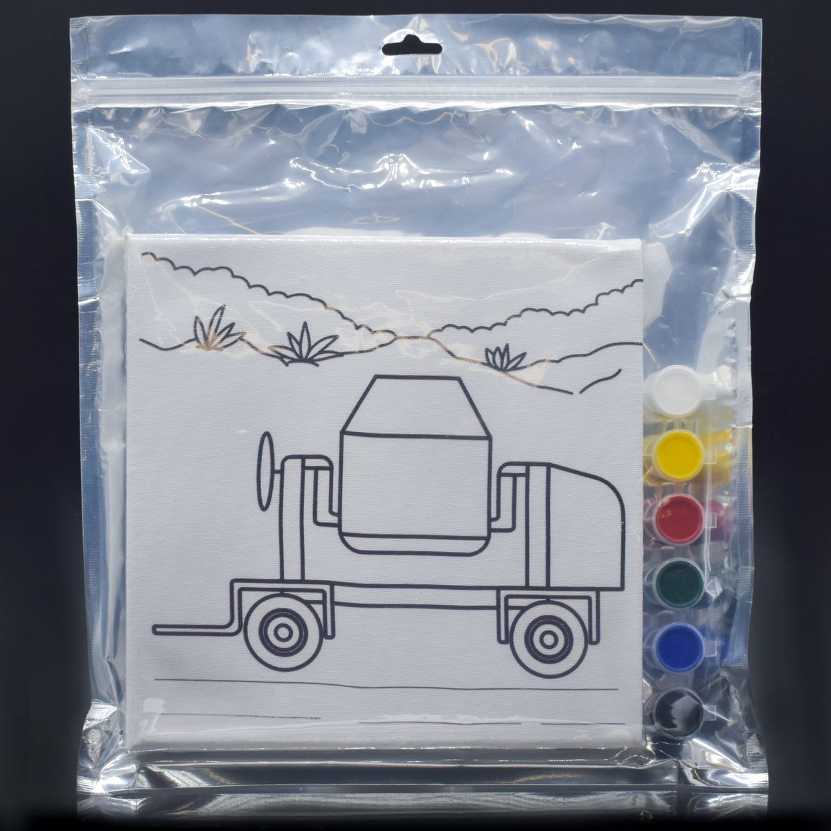 Stretched Canvas With Print Concrete 8X8 Scwp88-12