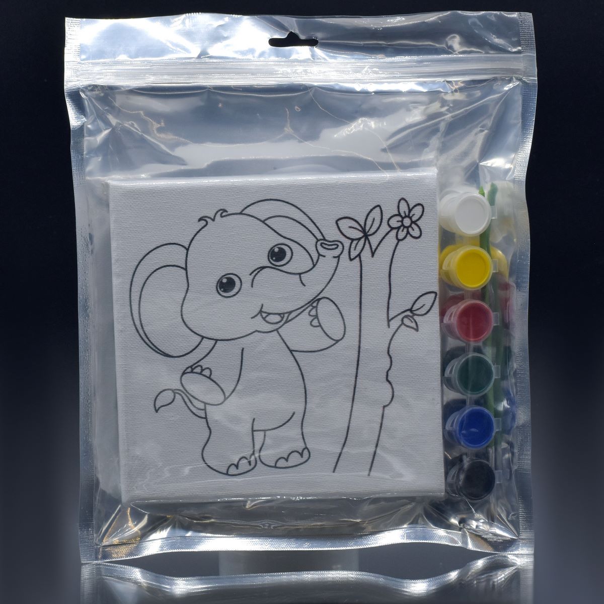 Stretched Canvas With Print Ele.Calf 6X6 Scwp66-18