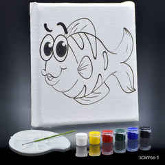 Stretched Canvas With Print Fish 6x6 SCWP66-5