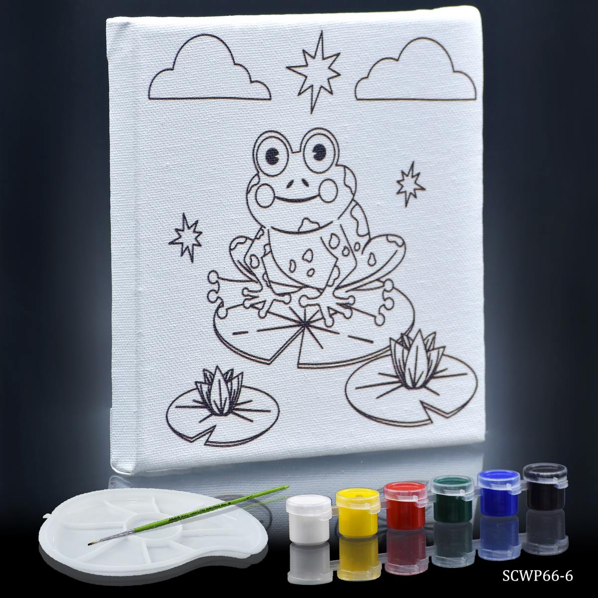Stretched Canvas With Print Frog 6x6 SCWP66-6