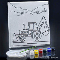 Stretched Canvas With Print JCB 8x8 SCWP88-11