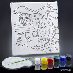 Stretched Canvas With Print Leopard 6x6 SCWP66-16