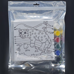 Stretched Canvas With Print Leopard 6X6 Scwp66-16