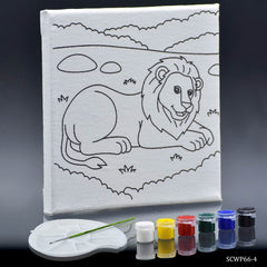 Stretched Canvas With Print Lion 6x6 SCWP66-4