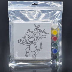 Stretched Canvas With Print Monkey 6X6 Scwp66-7