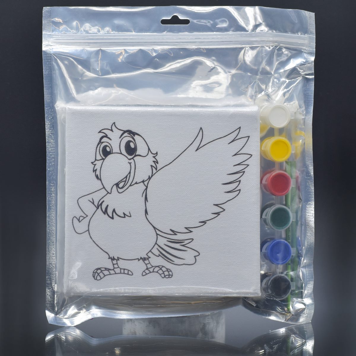 Stretched Canvas With Print Parrot 6X6 Scwp66-17