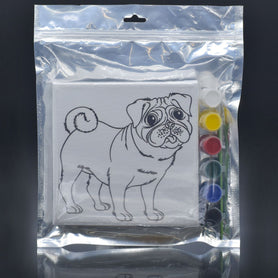 Stretched Canvas With Print Pug 6X6 Scwp66-10