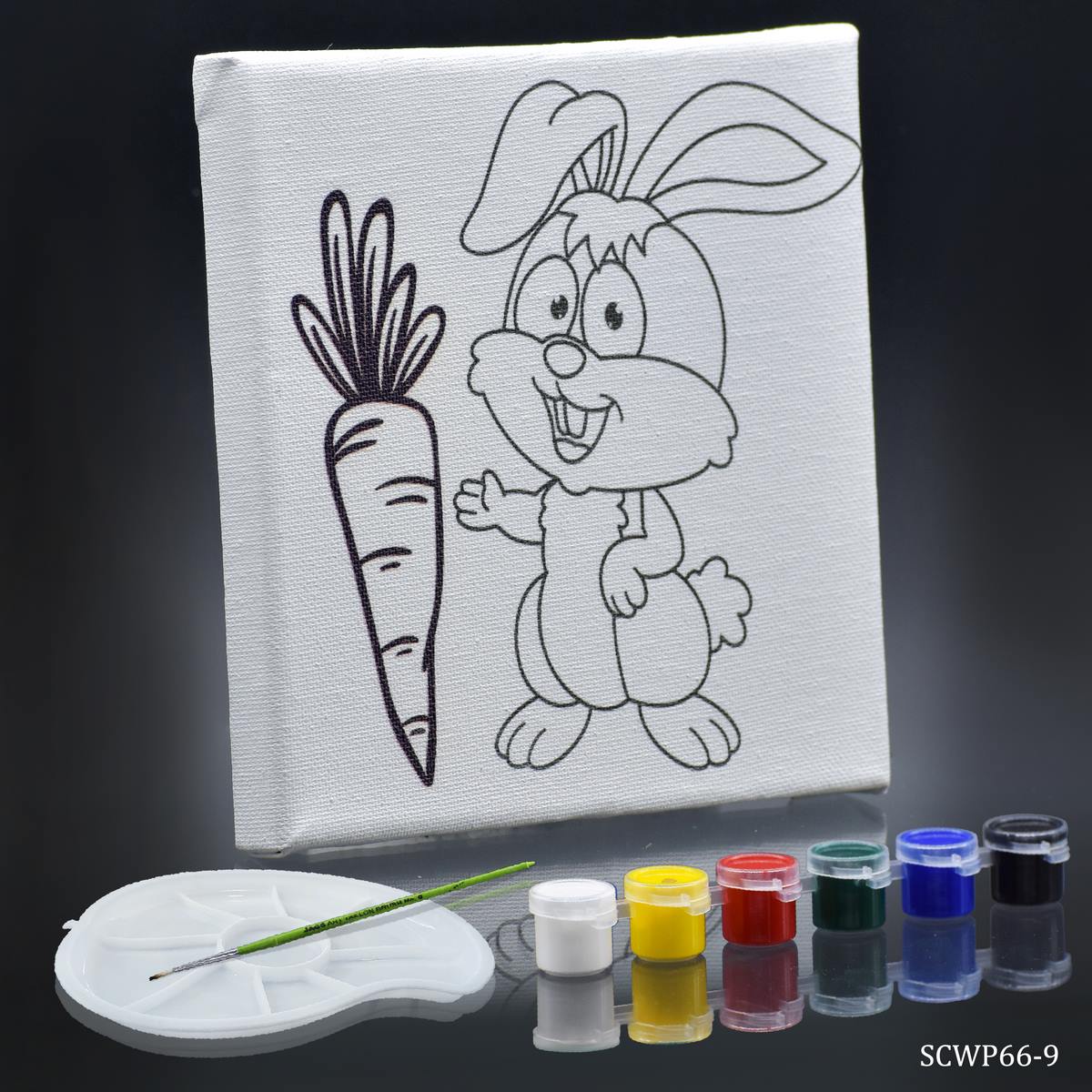 Stretched Canvas With Print Rabbit 6x6 SCWP66-9