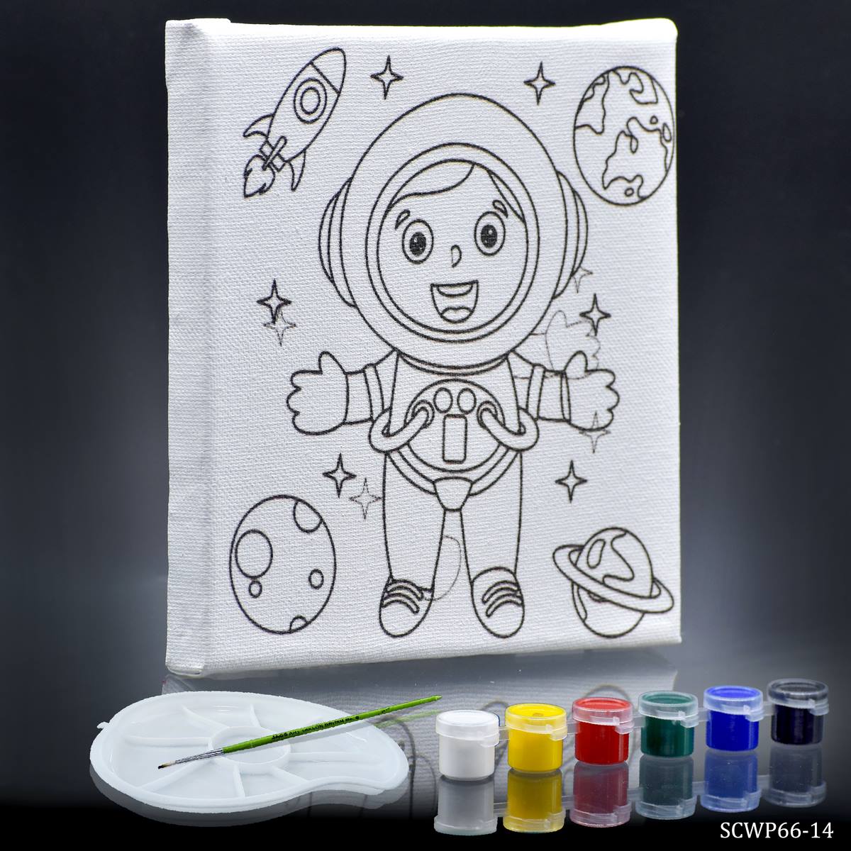 Stretched Canvas With Print SpaceMan 6x6 SCWP66-14