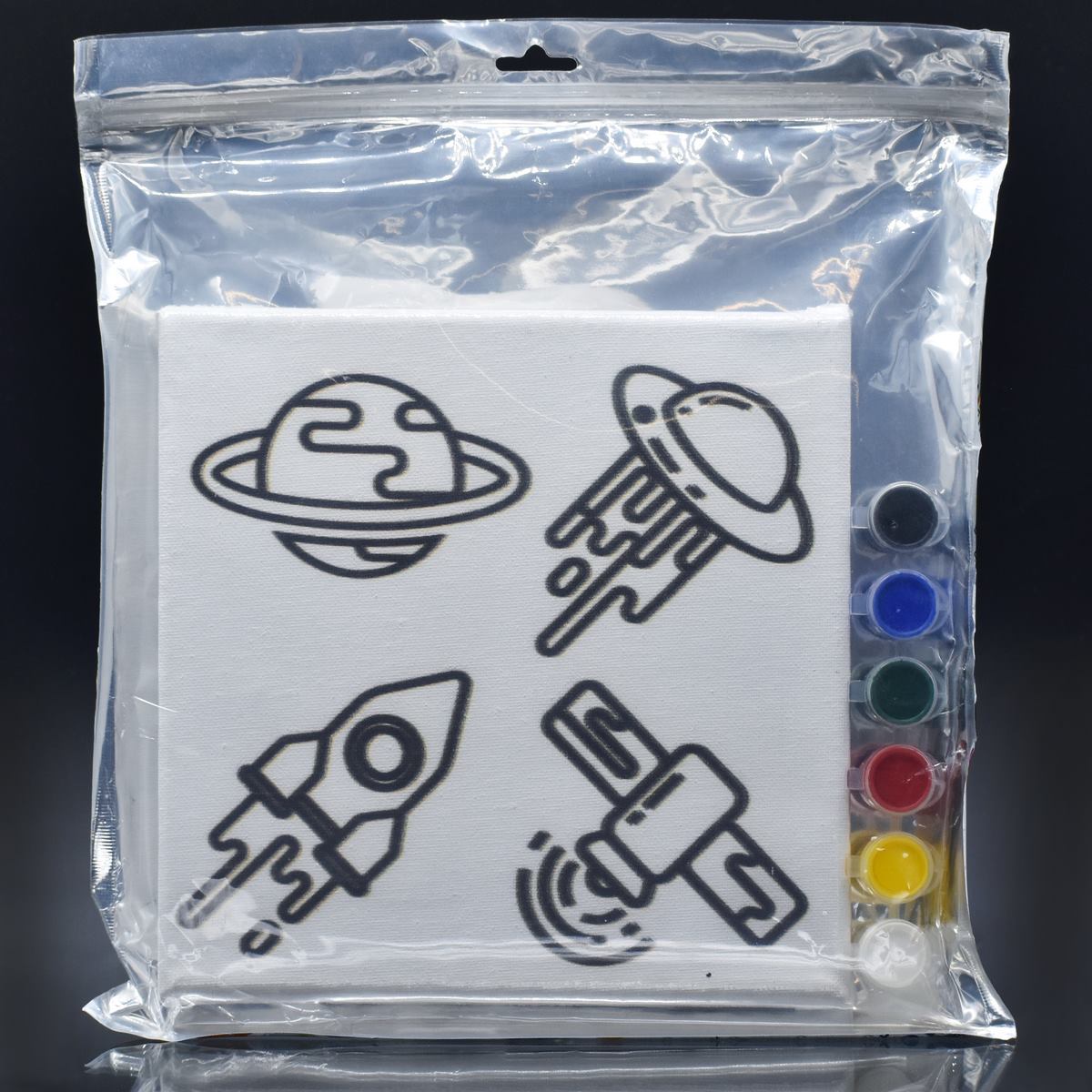 Stretched Canvas With Print Spacemoon 8X8 Scwp88-6