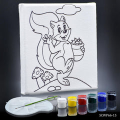 Stretched Canvas With Print Squirrel 6X6 Scwp66-15