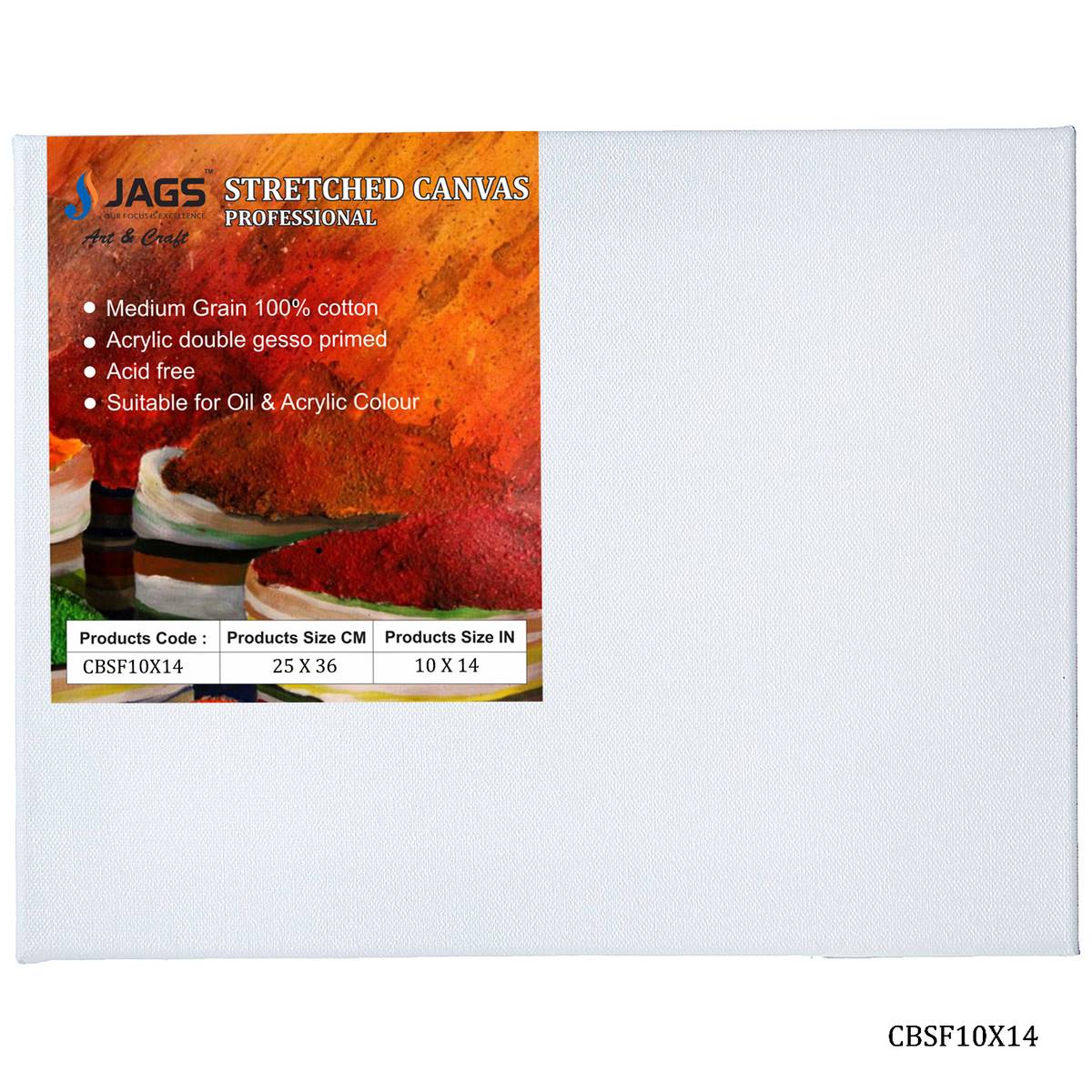 Canvas Board Stretched Frame 10X14inch CBSF10X14