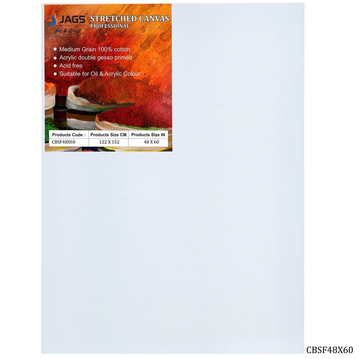Canvas Board Stretched Frame 48X60inch CBSF48X60