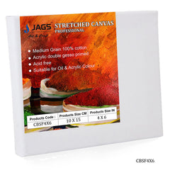 Canvas Board Stretched Frame 4X6inch CBSF4X6