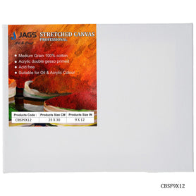 Canvas Board Stretched Frame 9X12inch CBSF9X12
