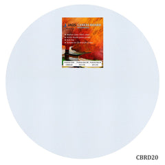 Canvas Board Stretched Frame Round 20Inch CBRD20