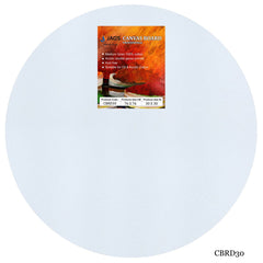 Canvas Board Stretched Frame Round 30Inch CBRD30