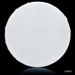 Canvas Board Stretched Frame Round 4Inch CBRD4