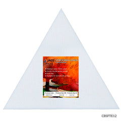 Canvas Board Stretched Frame Triangle 12 CBSFTE12