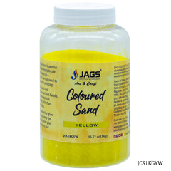 Jags Coloured Sand 1Kg Yellow No 03 JCS1KGYW