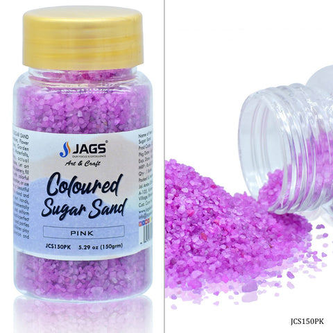 Jags Coloured Sugar Sand 150Gms Pink JCS150PK
