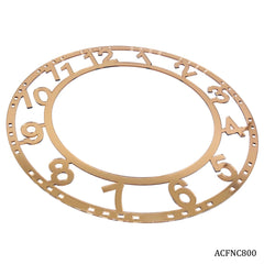 Acrylic Clock Frame Number Copper 8Inch ACFNC800