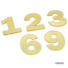 Acrylic Numberical For Clock Gold ANN000