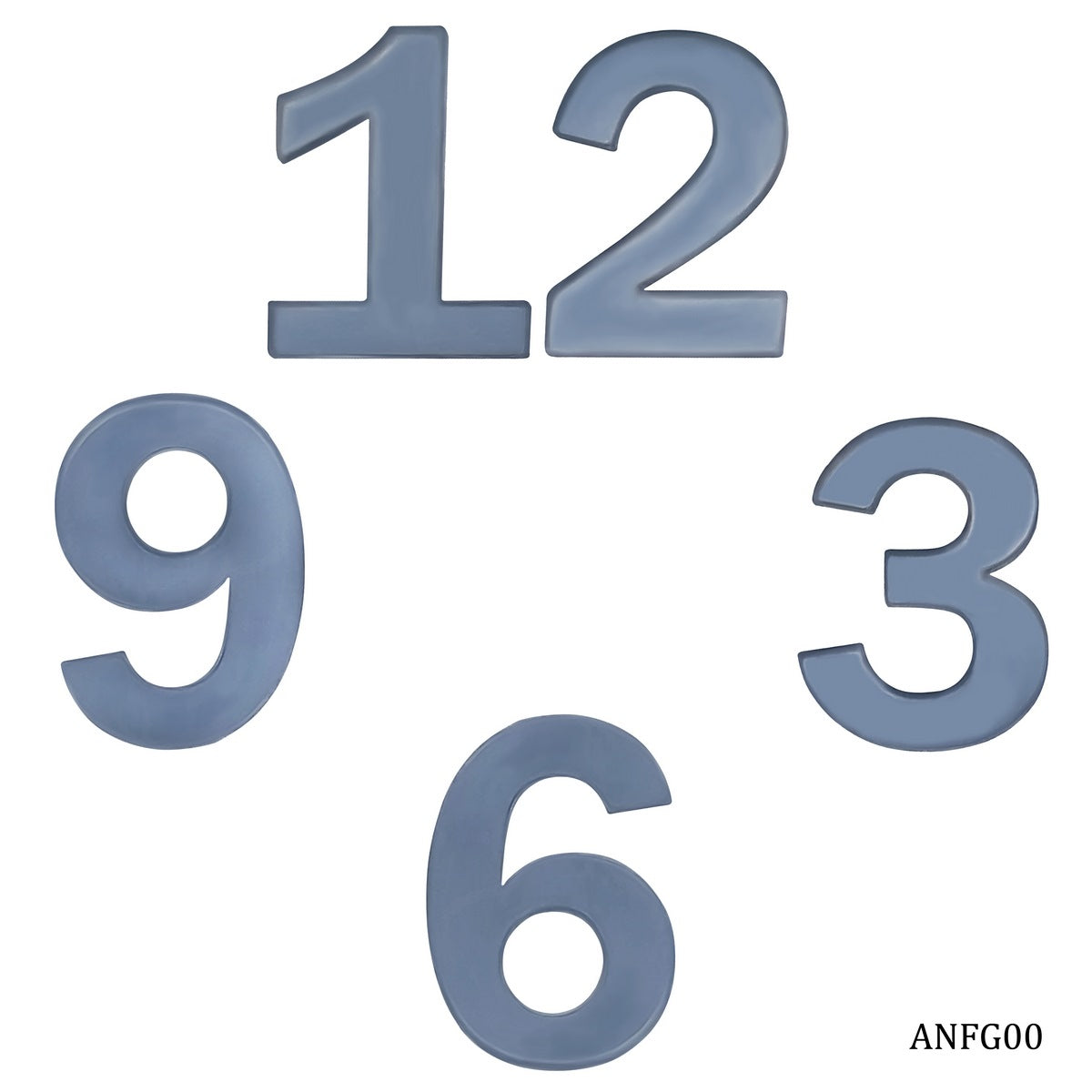 Acrylic Numberical For Clock Grey ANFG00