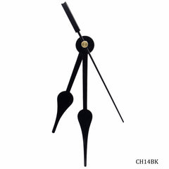 Clock Hands Set Big Black 14B CH14BK