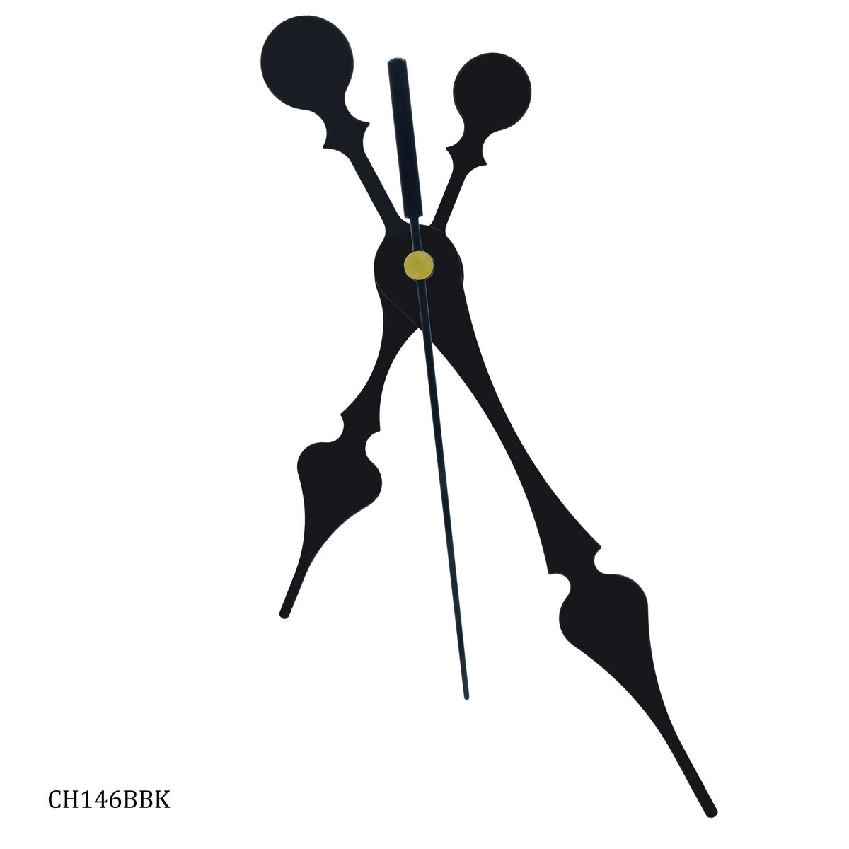 Clock Hands Set Big Jumbo Black CH146BBK