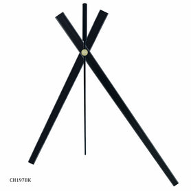 Clock Hands Set Big Jumbo Black CH197BK