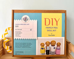 DIY Wooden Family Peg Dolls