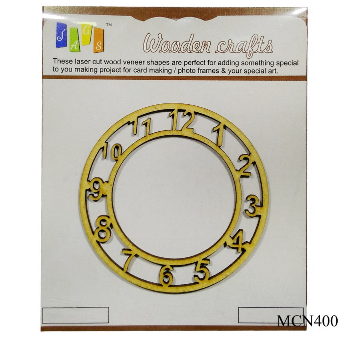 MDF Clock Number 4inch MCN400